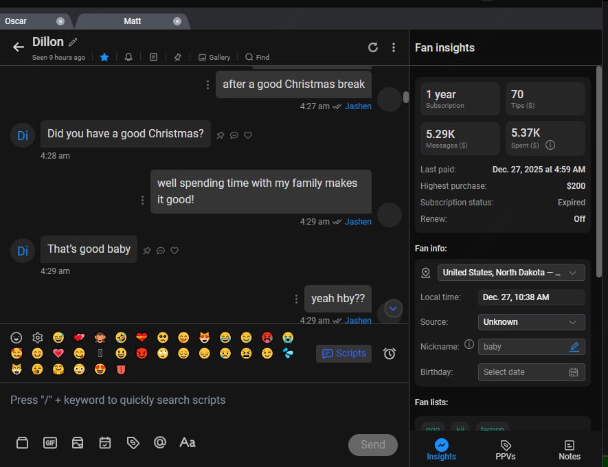 Chat sample – building rapport and setting a playful tone